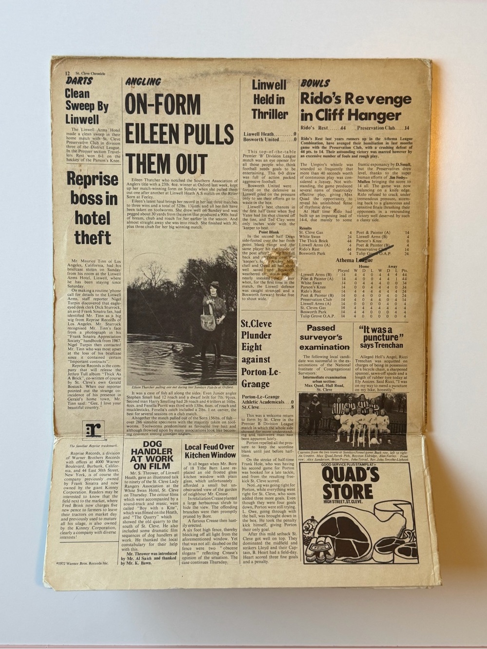 Jethro Tull Thick As A Brick Newspaper Reprise MS 2072 US 1st Press 1972 - Picture 3 of 16